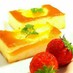 美味♪桃缶de桃のベイクドチーズケーキ