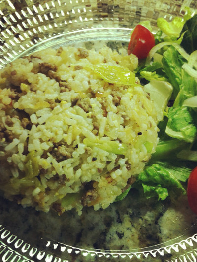 残り物のターキーチャーハンのレシピ