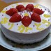 母の日★苺のレアチーズケーキ