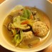 ふわふわ鶏団子と冷蔵庫野菜で食べるスープ