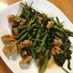 簡単　タイ料理　空芯菜の炒め物