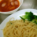 ブロッコリーとアスパラのつけスパゲティ