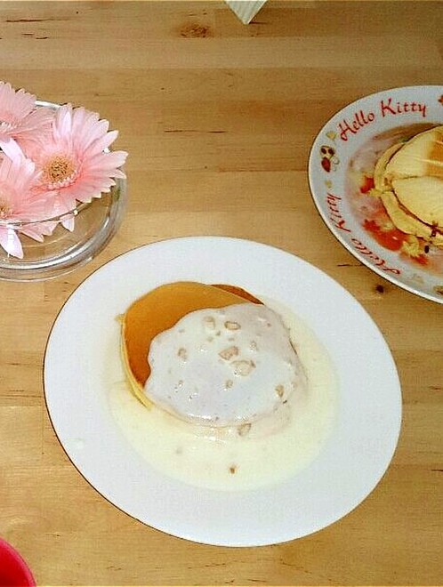 マカダミアナッツソース パンケーキ レシピ 作り方 By サキチップ クックパッド 簡単おいしいみんなのレシピが375万品