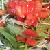 トマトドレッシングで水菜サラダ♪