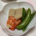 高野豆腐の煮物♪海老と春野菜を添えて