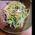 【簡単♪】枝豆と水菜のナムル風サラダ