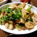 里芋✿豚肉✿小松菜のにんにく炒め