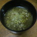 白菜と豚ひき肉のピリ辛中華スープ