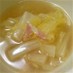 白菜とベーコンの生姜とろみスープ