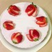 母の日★苺のレアチーズケーキ