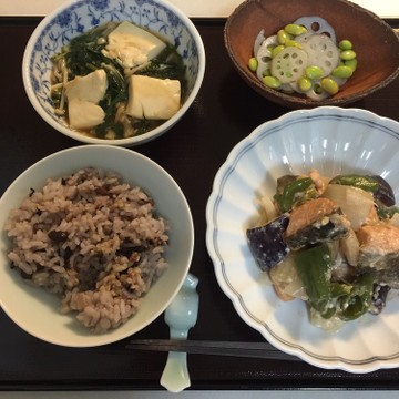 秋鮭のオーロラソース炒め☆晩ご飯