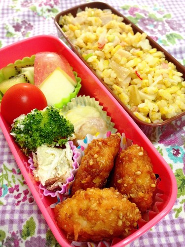 娘のごまチキン南蛮弁当♫