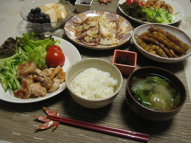 秋のシンプルな献立 桑の木豆を食す By 時花菜 クックパッド みんながのせた献立
