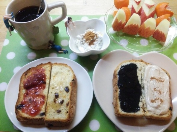 *美味しいトーストで朝食*