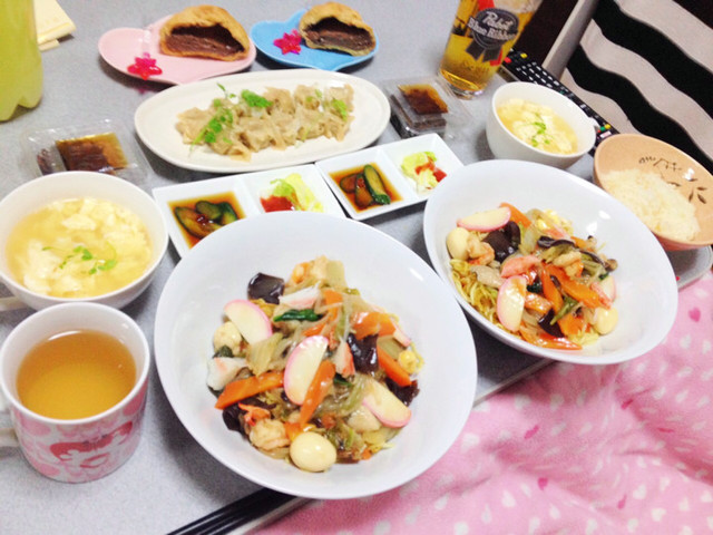 五目あんかけかた焼きそばで夜ごはん By きみみ クックパッド みんながのせた献立