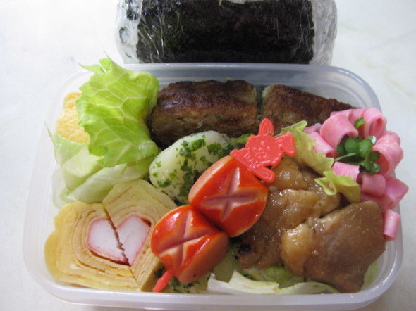 高3男子「カニカマ❤弁当」6.11