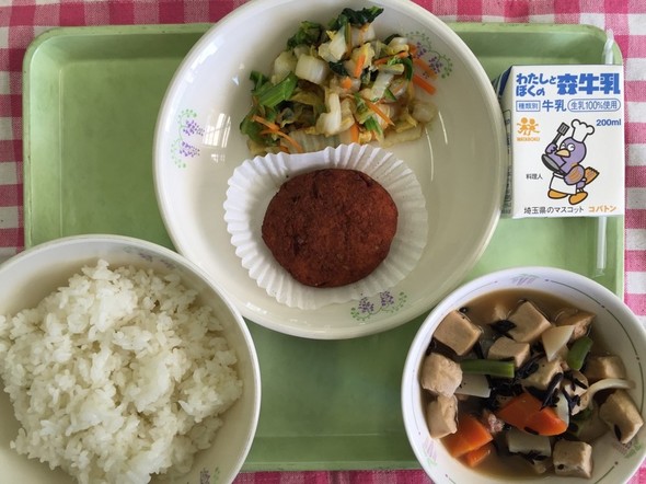 行田市の名物「ゼリーフライ」和食の献立
