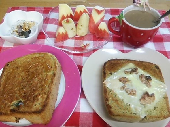 *美味しいトーストで朝食*