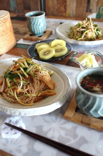 ピビンそうめんde休日のランチ♪
