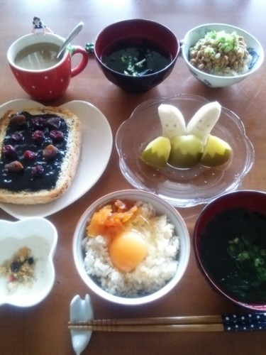 *私と息子達の朝食*