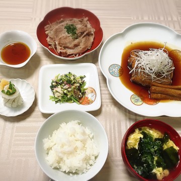簡単副菜の煮魚定食