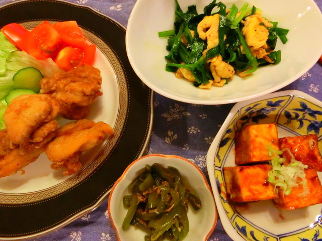 塩唐揚げ バランスの良い副菜 By なっち船長 クックパッド みんながのせた献立