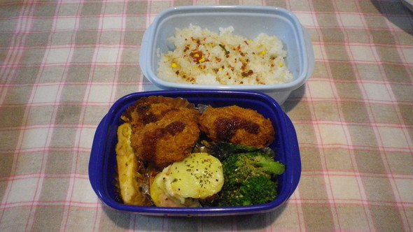'16.7.19 冷凍カキフライのお弁当