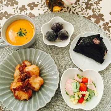 鶏胸肉の油淋鶏でランチ