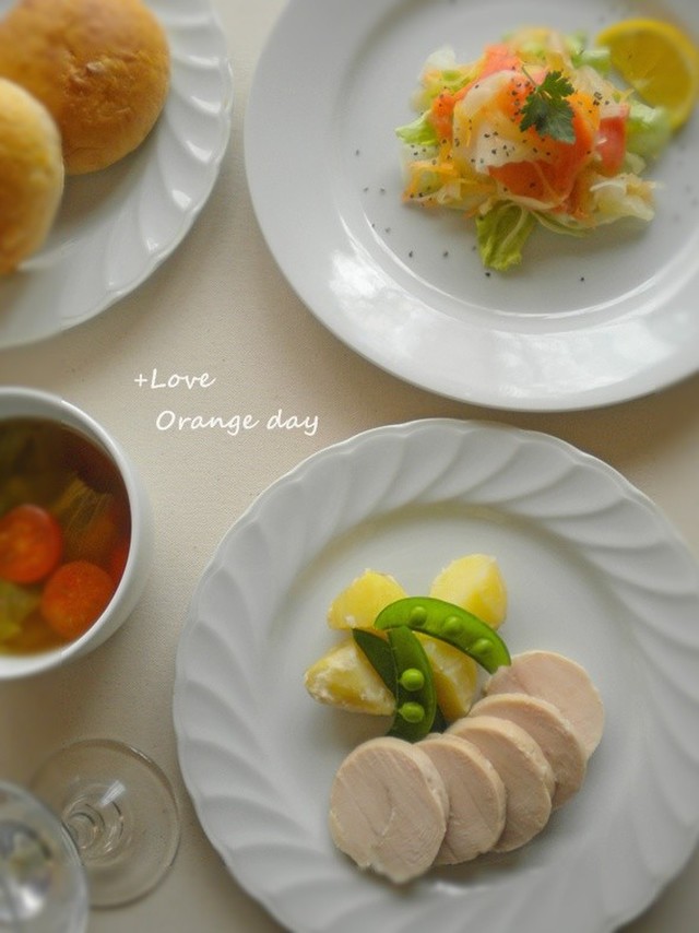 鶏ハム スモークサーモンのマリネの献立 By オレンジデイ クックパッド みんながのせた献立