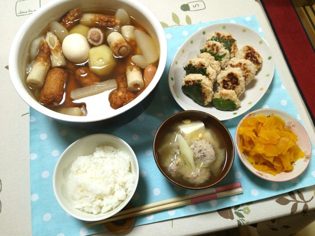 おでんとおいしいおかずで晩ごはん By ネコかえる クックパッド みんながのせた献立