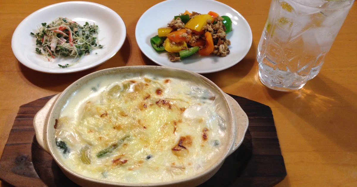 マカロニグラタンで晩酌 by ゆすひと [クックパッド] みんながのせた献立