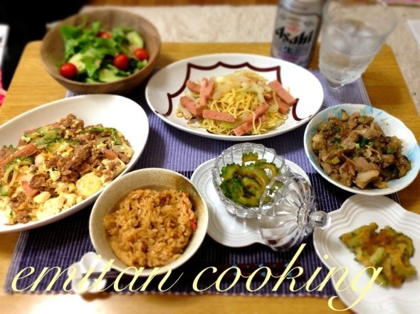 暑いぜッッ‼ゴーヤだ‼沖縄料理だぁー⁉✨