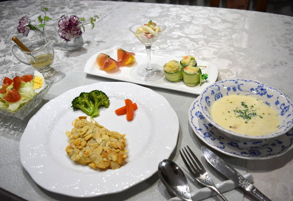 鱈のアーモンドフライで晩御飯♪