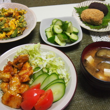 鶏胸肉が美味しく大変身な夕食