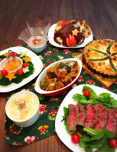 ブッシュドノエルで幸せ☆Xmas晩ごはん