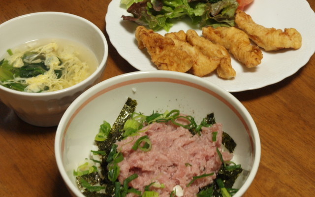献立 ネギトロ 丼