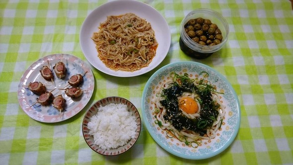 朝から暑い!暑すぎて、ぶっかけうどん!