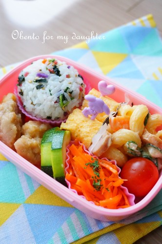 【幼稚園年少娘】シンプルなお弁当♡