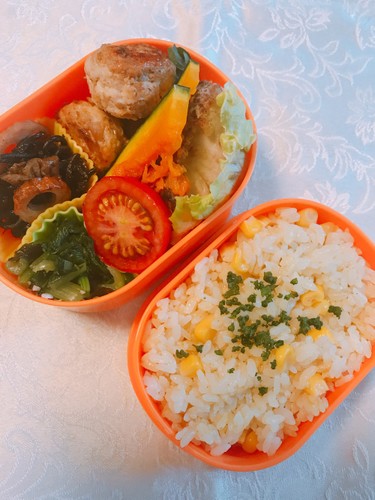 カレーバターコーンまぜご飯お弁当7/2