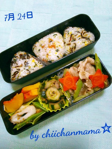 暑過ぎる~レンチン&時短有り難い息子弁当