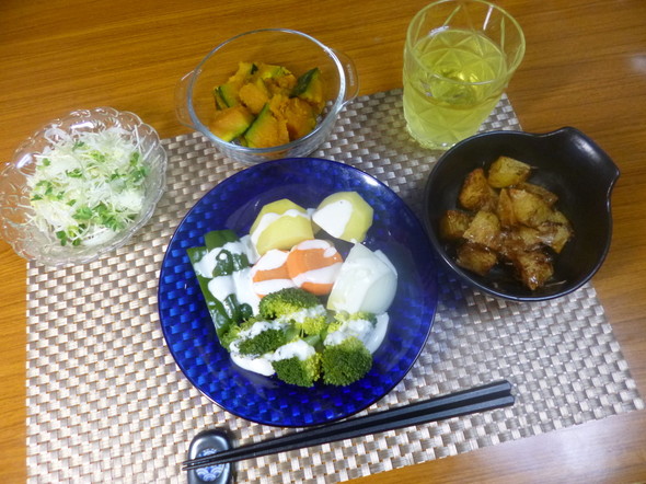 マイレシピ温野菜サラダと野菜のおかず達❤