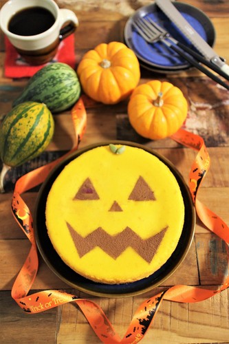 ハロウィン★かぼちゃチーズケーキ