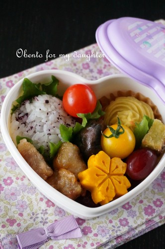【幼稚園年少娘】薩摩芋好きには嬉しい弁当