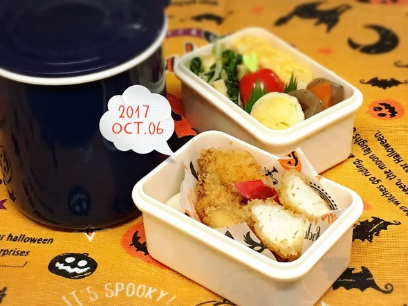 中③息子( ˘⊖˘)ささみフライ弁当