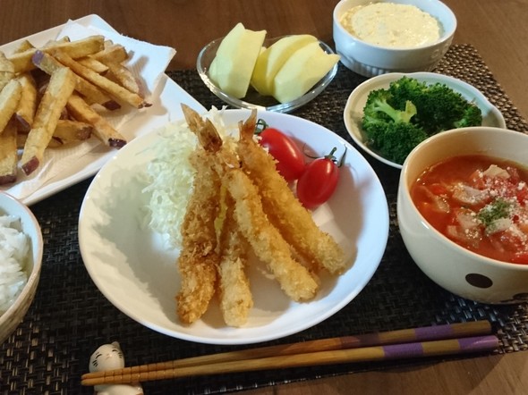 濃厚ぽってりミネストローネ♡で晩ごはん♪