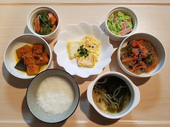 1/8☆玉子を着たお豆腐と春雨きくらげ