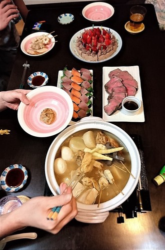 我が家の食卓~息子の誕生日(^^♪