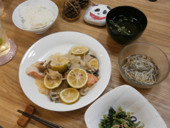 かぼすを大量に消費したい夕食130924