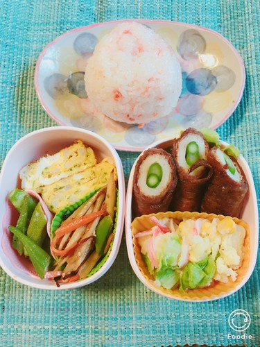 お弁当に♬竹輪の牛肉巻き 5/13