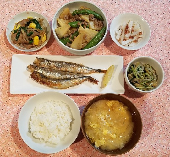 ししゃも唐揚げ馬路村のゆずぽん酢ver.